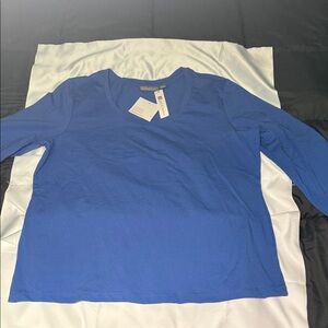 Croft & Barrow Blue V-Neck Sweater